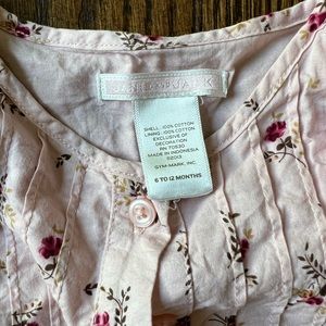 Janie and Jack girls dress in good condition size 6-13 mo